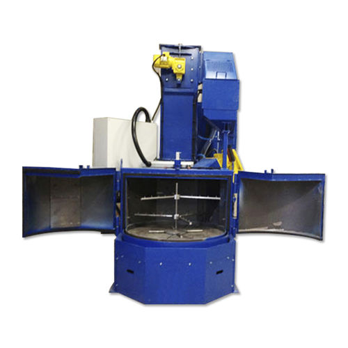 Granalladora con mesa giratoria - TB-RT650 - Tongbao Surface Processing Equipment - de turbina / para metal / para productos a granel