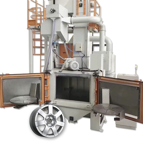 Granalladora con mesa giratoria - TB-NT800-2 - Tongbao Surface Processing Equipment - de turbina / de llantas / de moldeo