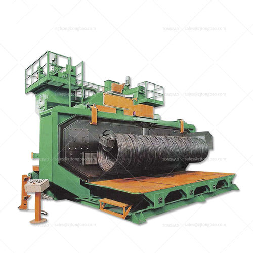 Granalladora de carga suspendida - Tongbao Surface Processing Equipment - de turbina / para hilos / para limpieza de superficies