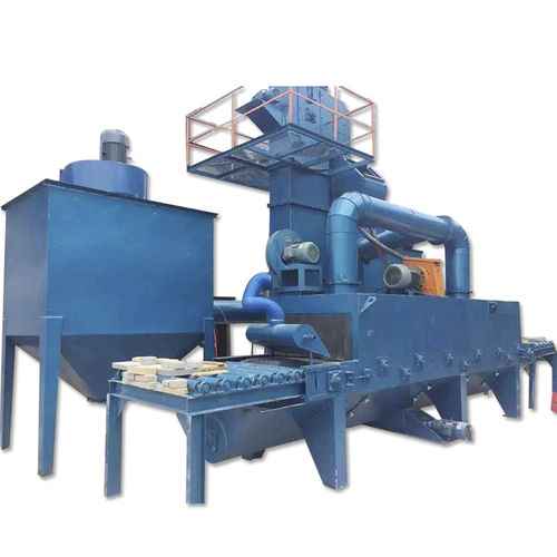 Granalladora con transportador de rodillos - TB-CB600 - Tongbao Surface Processing Equipment - de turbina / para mármol / para hormigón