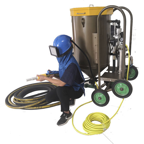 Arenadora automática - TB-C150L/200L/300L - Tongbao Surface Processing Equipment - a presión / móvil / para tratamiento de superficie