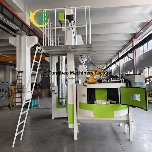 Granalladora con mesa giratoria - TB-CB1000 - Tongbao Surface Processing Equipment - de turbina / para metal / para productos a granel