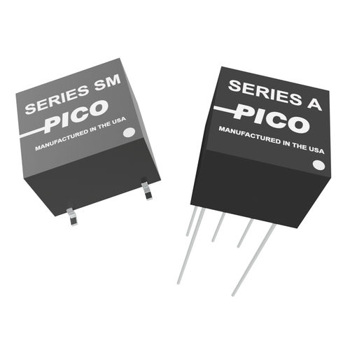 Convertidor DC/DC no regulado - A & SM Series  - Pico Electronics - aislado / encapsulado / enchufable