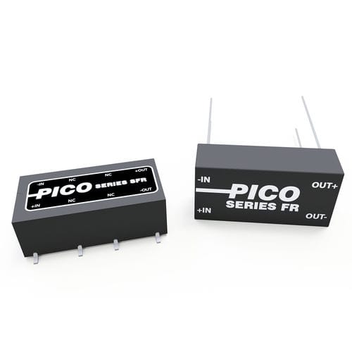Convertidor DC/DC regulado - FR & SFR Series - Pico Electronics - aislado / SMD / encapsulado