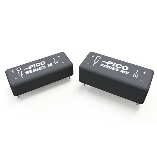 Convertidor DC/DC no regulado - M & MV Series - Pico Electronics - aislado / encapsulado / industrial