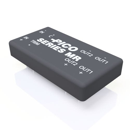 Convertidor DC/DC regulado - MR Series - Pico Electronics - variación de intensidades de entrada 2:1 / variación de intensidades de entrada 3:1 / aislado