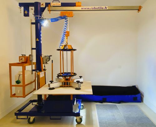 Manipulador para la colocación de baldosas - CARLITA ® - Robotile - mecánico / de ventosa / móvil