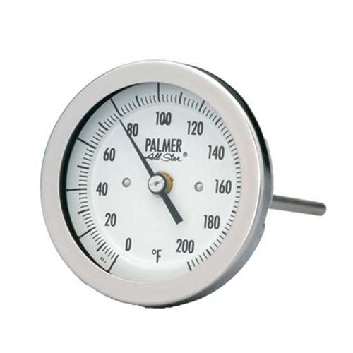 Termómetro bimetálico - 3BC4-100/100F - Palmer Wahl Instruments, Inc. - de esfera / reforzado / industrial