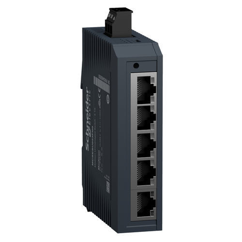 Conmutador Ethernet no administrable - MCSESU053FN0 - Schneider Electric - 5 puertos / en riel DIN / estándar