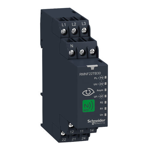 Relé de control de fases - RMNF22TB30 - Schneider Electric - de ausencia de fases / de subfrecuencia / de sobrefrecuencia