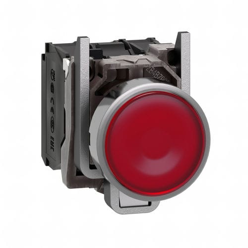 Botón pulsador de muelle - XB4BW34B5 - Schneider Electric - para entorno difícil / IP67 / IP69K