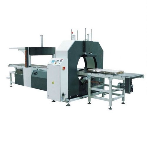 Envolvedora orbital - E500 - Shanghai Fhope machinery co.,ltd - automática / de film estirable / con transportador