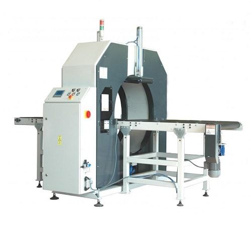Envolvedora orbital - E600 - Shanghai Fhope machinery co.,ltd - automática / de film estirable / con transportador