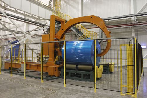 Envolvedora orbital - Shanghai Fhope machinery co.,ltd - automática / de bobinas / de film estirable