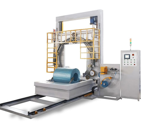 Envolvedora con anillo rotativo - FPS-800 - Shanghai Fhope machinery co.,ltd - automática / de bobinas / de alta velocidad