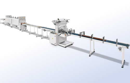 Retractiladora automática - SK-080E - Shanghai Fhope machinery co.,ltd - de tubos / de suelo / con túnel de retracción