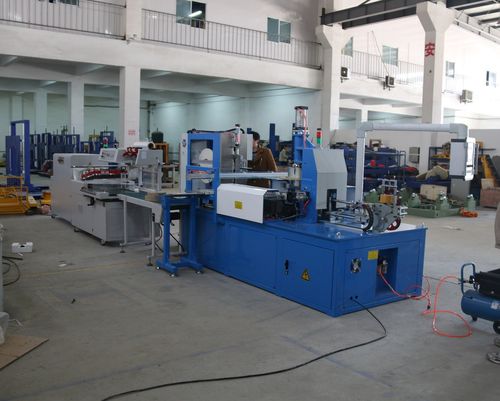 Retractiladora automática - Shanghai Fhope machinery co.,ltd - para bobina de cable / con túnel de retracción