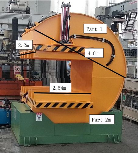 Volteador-volcador de carga - Shanghai Fhope machinery co.,ltd - hidráulico / 180°