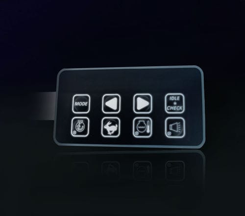 Teclado numérico con retroiluminación - Stil Elektronik - 8 teclas / empotrable / de membrana