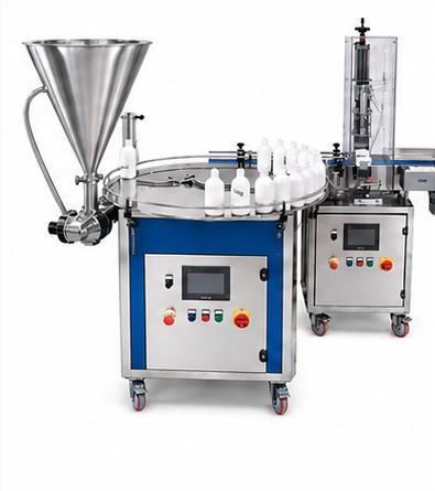 Llenadora tapadora automática - START&CAPPING - CM3 ENGINEERING SRL - para líquido / rotativa / volumétrica