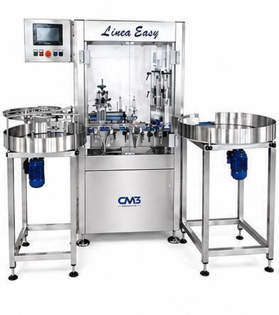 Llenadora tapadora enteramente automática - EASY LINE - CM3 ENGINEERING SRL - para líquido / monobloque / rotativa