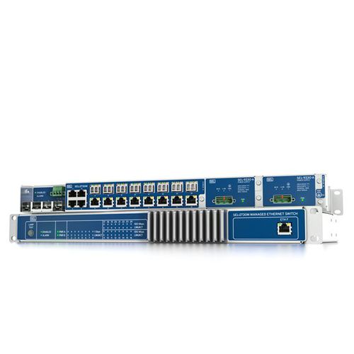 Conmutador Ethernet administrable - SEL-2730M - Schweitzer Engineering Laboratories - 24 puertos / de fibras ópticas / Gigabit Ethernet