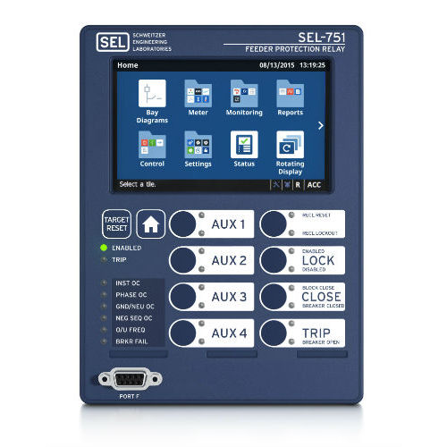 Relé de protección de sobreintensidad - SEL-751 Color Touchscreen - Schweitzer Engineering Laboratories - para alimentador