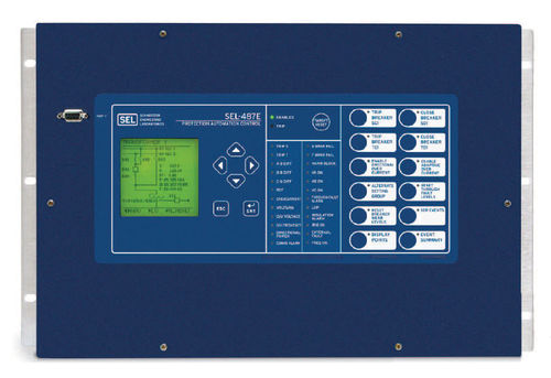 Relé de protección de fase - SEL-487E - Schweitzer Engineering Laboratories - trifásico / para montaje en panel / programable