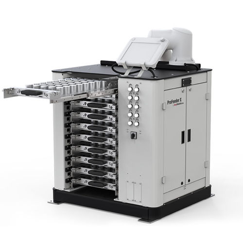 Célula robotizada para la alimentación de máquinas - ProFeeder X - EasyRobotics - con almacenamiento de piezas / compacta / con robot colaborativo