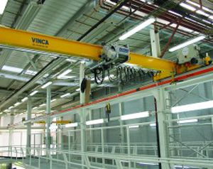 Puente grúa monorriel - VINCA EQUIPOS INDUSTRIALES