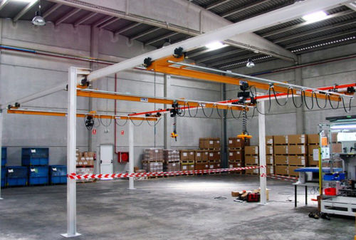 Puente grúa monorriel - VINCA EQUIPOS INDUSTRIALES - ligera / perfil de acero