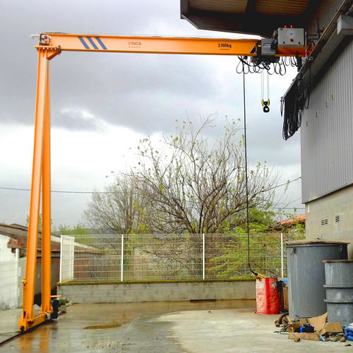Semipórtico en riel - VINCA EQUIPOS INDUSTRIALES - para grandes cargas