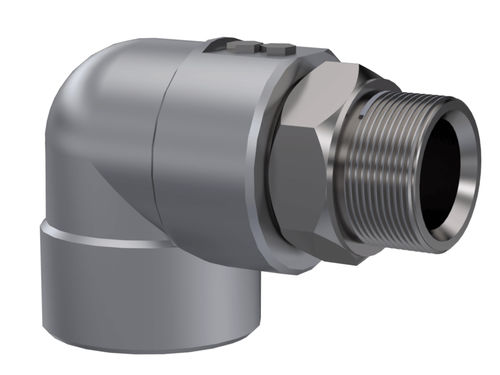 Racor hidráulico - F090-T2 - ROTOTECH MAKİNA SAN. VE DIŞ TİC. LTD. ŞTİ. - roscado / codo de 90º / de acero al carbono