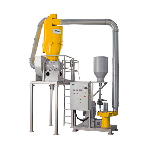 Molino para material plástico - REX basic - Maag Germany GmbH - de discos / vertical / de gran potencia