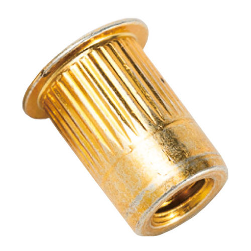 Tuerca autoinsertable remachable - JRL | JR-SPIN series - Jun Hai Enterprise CO., LTD - con collar / moleteada / de acero