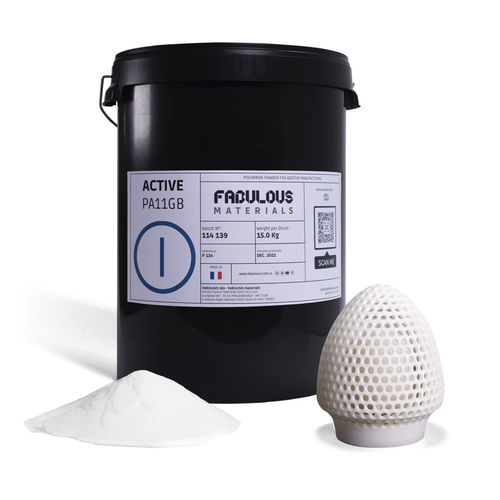 Polvo para impresora 3D de nailon - ACTIVE PA11 - FABULOUS - PA / resistente a los productos químicos / a prueba de calor