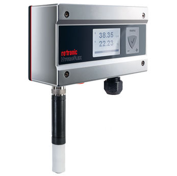 Sensor de temperatura y de humedad relativa - Rotronic HYGROFLEX5 - HF5 - Process Sensing Technologies - de pared / instalado en conducto / a punto de rocío