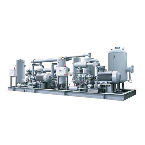 Grupo compresor de gas - Moon Environment Technology Co.,Ltd. - de tornillo / estacionario / monoetapa