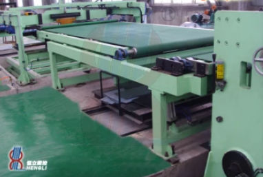 Línea de corte transversal de baja velocidad - KJA - Hengli CNC TechnologyCo., Ltd - para metal / de chapa / controlada por PLC