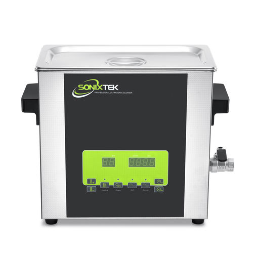 Limpiador ultrasónico benchtop - STS-060-T03H300 - Sonixtek - con temporizadores / de acero inoxidable / industrial