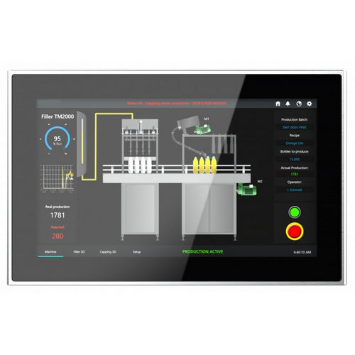 Monitor LCD - IMF-156X - INDATECH - con tecnología capacitiva proyectada / con pantalla táctil multipuntos / con pantalla táctil resistiva de 5 hilos