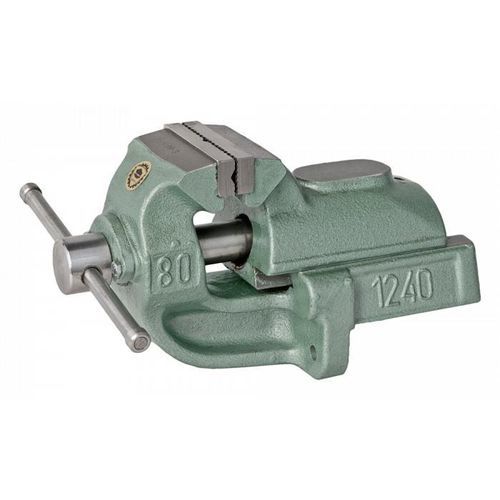 Mordaza de banco - 1240-125 L - Bison S.A. - manual / horizontal / de hierro fundido
