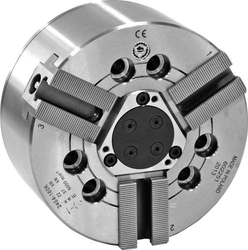 Mandril de sujeción de piezas DIN - 2404-400K SGM - Bison S.A. - para aplicaciones de torneado / para torneado externo / para máquina CNC