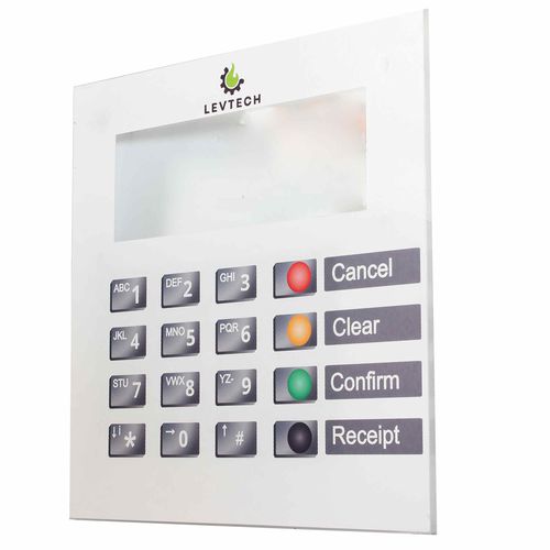 Teclado numérico 20 teclas - LSP-HCTP - Levtech Service  Production SRL - empotrable / de aluminio / para bomba de combustible