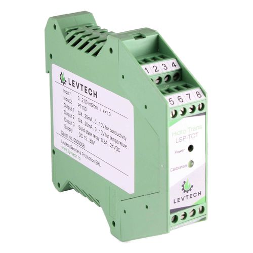Transmisor de conductividad con medida de temperatura - LSP-TCT - Levtech Service  Production SRL - para agua / 4-20 mA