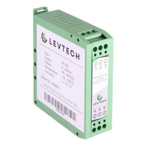 Transmisor de temperatura en riel DIN - LSP-TST - Levtech Service  Production SRL - RTD / Pt100 / Pt1000