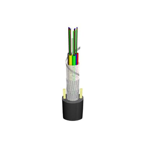 Cable óptico de datos - CABLESCOM - resistente a los UV / armado / a prueba de choques