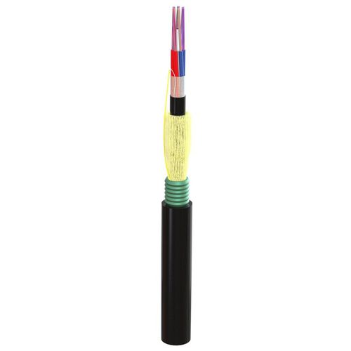 Cable óptico de datos - EE5106D - CABLESCOM - blindado / antipropagación de fuego / resistente a los UV