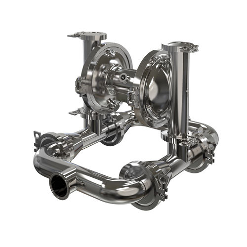 Bomba hidráulica neumática - FULLFLOW 251 - DEBEM SRL - de acero inoxidable / doble