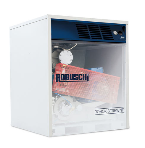 Grupo compresor de aire - ROBOX series - ROBUSCHI - de tornillo / estacionario / sin aceite
